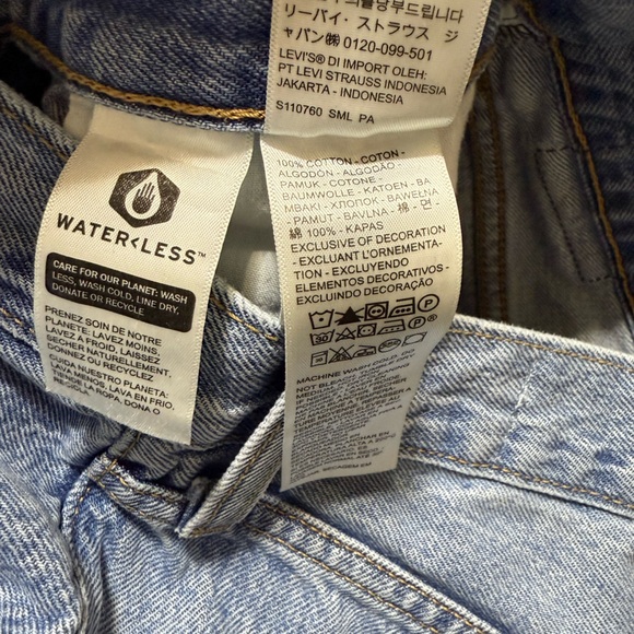 Levi’s 94 Baggy Distressed Silvertab Jeans Light Wash Size 26 - Picture 4 of 6